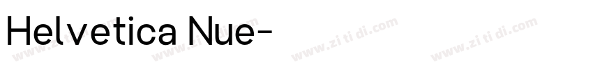 Helvetica Nue字体转换